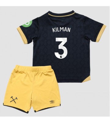 West Ham United Max Kilman #3 Replica Third Stadium Kit for Kids 2025-26 Short Sleeve (+ pants)